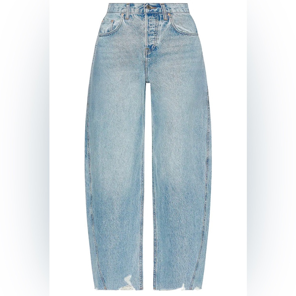 Paola Barrel Leg Jean in Skyline